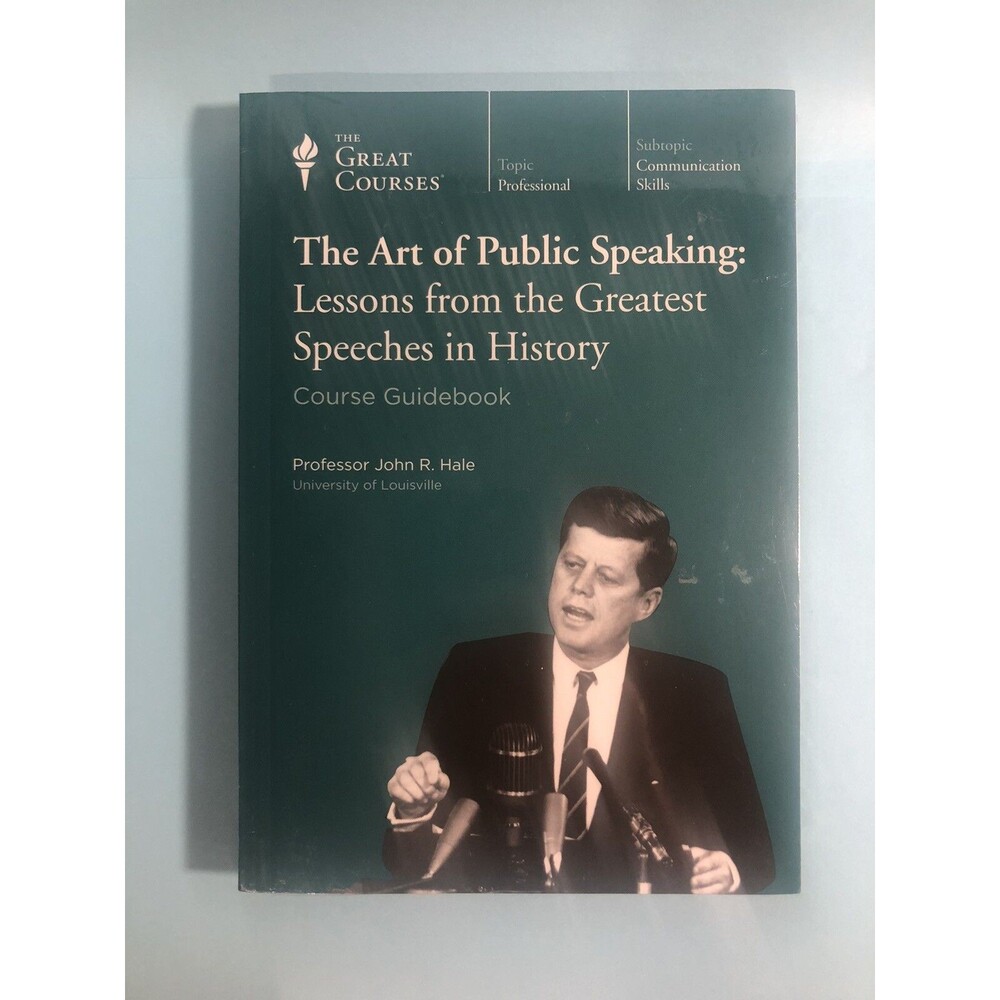 Great Courses - THE ART OF PUBLIC SPEAKING - Two DVDs & Guidebook - NEW Sealed